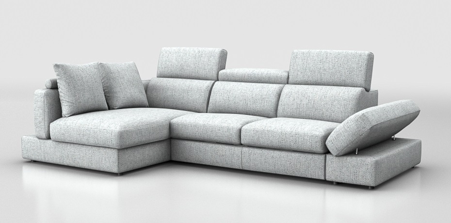 Calinzano - corner sofa with sliding mechanism - left peninsula